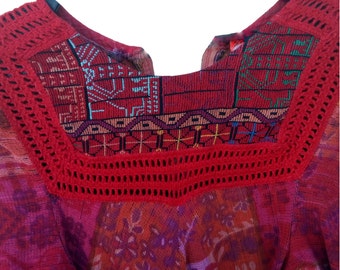 Handmade Vintage Ethnic Maxi Dress 'Rikma' or 'Maskit' (no tag).