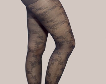Womens tights//Sexy tights//Flower tights//Flower Hosiery//Floral Hosiery//Floral tights