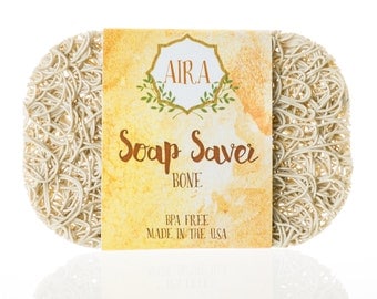 Aira Soap Saver. BPA Free Soap Lift Recyclable Soap Dish Bathroom Accessory for the Tub, Shower, Counter. Made in the USA