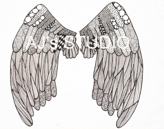  Angel Wings Coloring Pages To Print 5