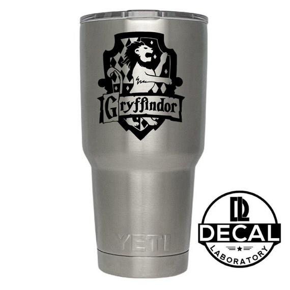 Yeti Decal Sticker - Gryfinndor House decal inspired by Harry Potter Decal Sticker For Yeti RTIC Rambler Tumbler Coldster Beer Mug