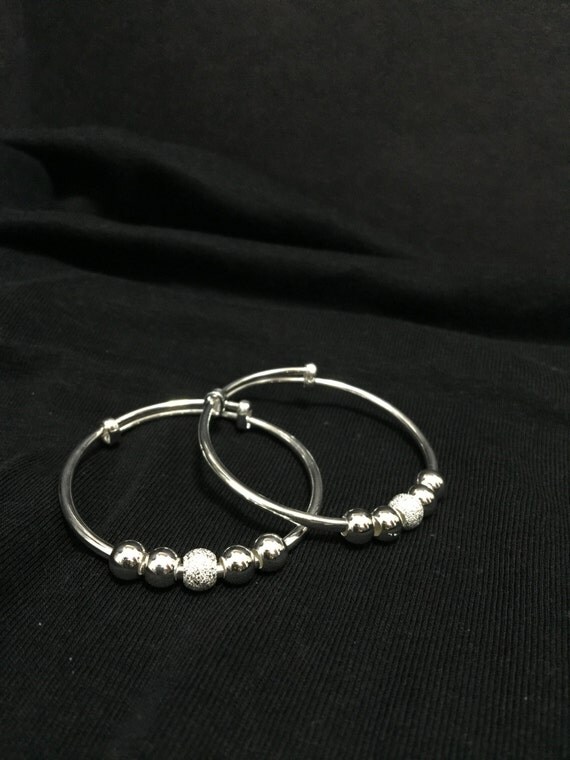 Baby Bangle made from 9999 Pure Silver
