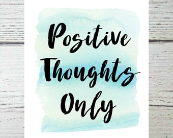 Positive thoughts | Etsy