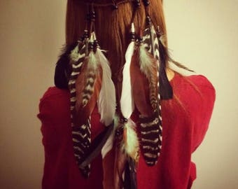 ZZLBZN LGBT Gay Pride Accessories, Rainbow Feather Headband, Pride Hair Accessories Costume Accessories Fancy Dress Outfit For Women Girl Aldult