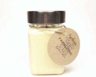 Honeysuckle Jasmine Soy Candles Handmade 9oz, Scented Soy Candle, Soy Candles for Sale, Soy Wax, Mason Jar Candles, Homemade Candle, Flower