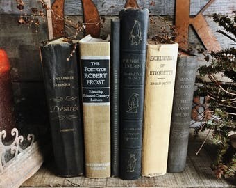 Old Books - Robert Frost, Etiquette & French Classics