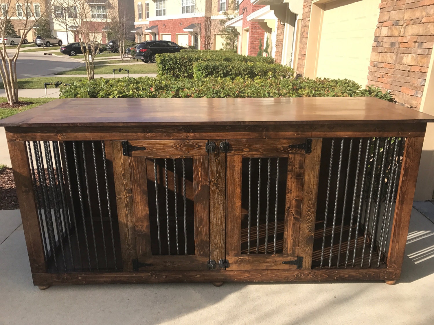 Dog Kennel Entertainment Center