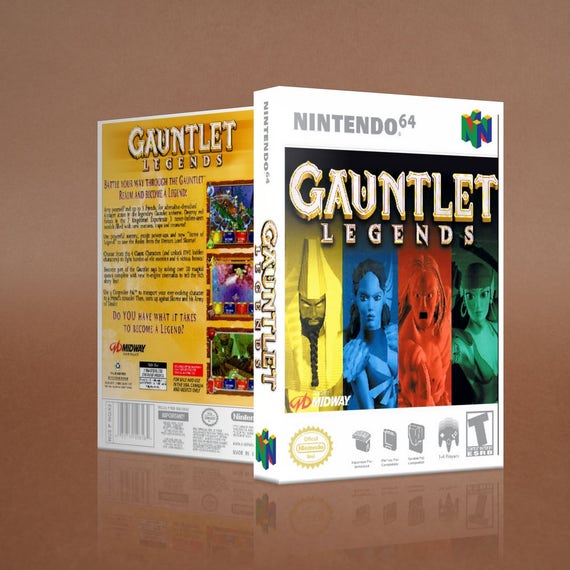 Gauntlet Legends Custom Game Case N64 Nintendo 64