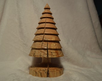 Spalted maple christmas tree