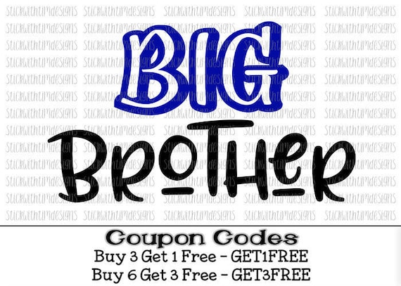 Download Big Brother SVG and PNG Big Bro Svg Big Brother Sibling Svg