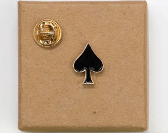 Free Shipping! Playing Card Ace of Spades Enamel Pin