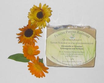 Superfatted SOAP with essential oils, skin Sensible/Sensitive Skin. Lemongrass and Verbena/Lemongrass and Verbena