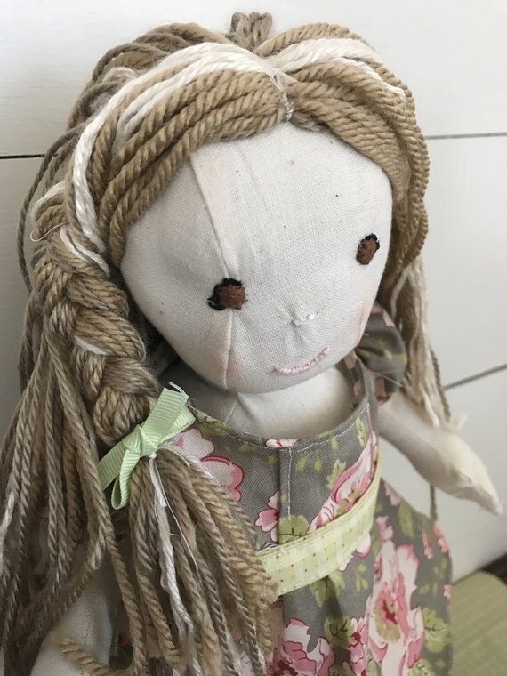 Items similar to Elle Handmade Vintage Rag Doll 1955 series on Etsy