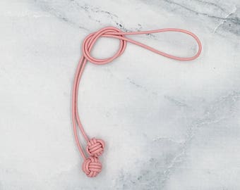 Monkey Fist Knot Leather Bookmark for your Traveler's Notebook, Planner, or Book - Made to Order