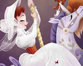 Mary Poppins in the Park | 8x10 | Story Monster Art