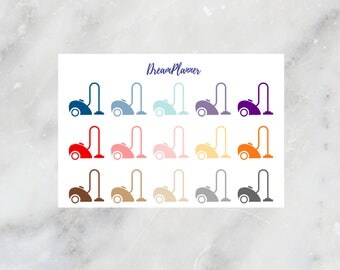 Assorted multicolored vacuum cleaner stickers - Dream Planner