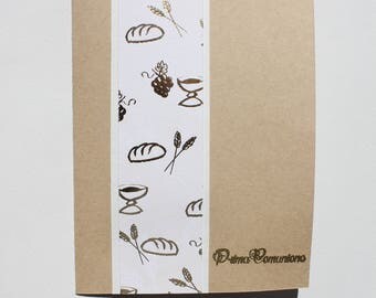 Prima Comunione pane e vino oro