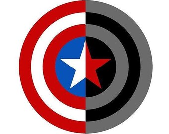 Captain America & Bucky Barnes Shields Downloadable Cross Stitch Pattern PDF