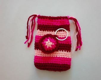 Cell phone case, pink with trailer