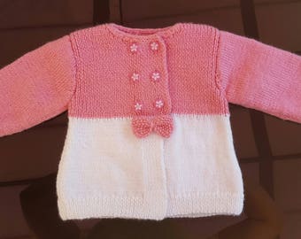life jacket baby girl pink and white 6 months