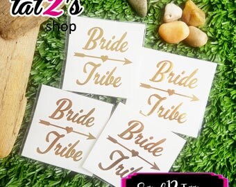 12 Bride Tribe Tattoos for Bachelorette parties, bachelorette party, Hen Party Tattoos, Gold tattoos