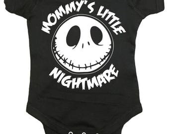 Mommy's Little Nightmare The Nightmare Before Christmas Baby One Piece by Brain Juice Tees