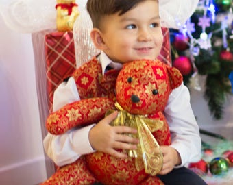 Matching Teddy Bear and Waistcoat for Boys - Made to Order