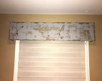 Rustic Wood Cornice / Valance / Window Treatment