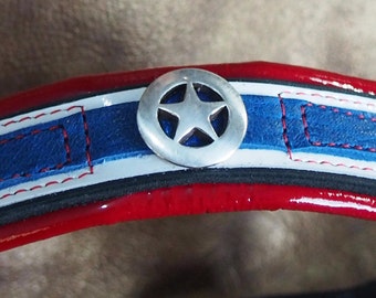 Captain America Inspired Leather Show Brow Band