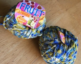 Adriafil Fruit trends - novelty yarn, color 63, 2 full balls, destash