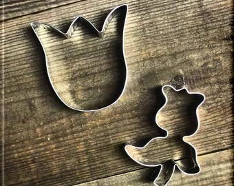 Set of 2 Tulip Metal Cookie Cutters #NAWK58