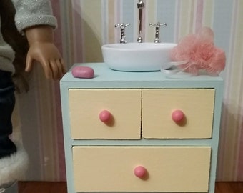 18 inch doll bathroom furniture