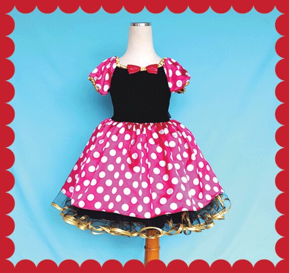 Minnie Mouse dress pink and gold Minnie Mouse dress Minnie