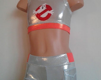 Dancewear. Ghostbusters Inspired Dance Set. 2 Piece Dance Cheer Set. Performance Costume. SIZES 2T - Girls 12