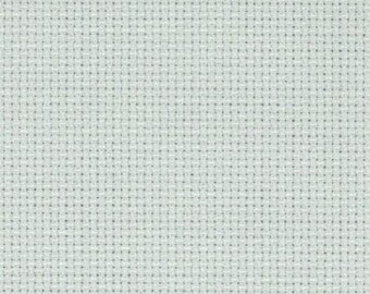Aida 14 count Confederate Grey, grey Aida from Zweigart 55 x 50 cms, aida for cross stitch, 14 count cross stitch fabric, cross stitch aida