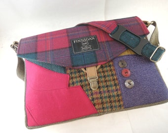 Womens Messenger Bag 15" messenger bag Womens Messenger bag laptop Messenger bag Laptop Sleeve Recycled Suit Coat Upcycled