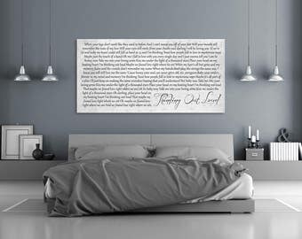 10 Year Anniversary, Personalized 10th Anniversary Gift, Gift For Him, Gift For Her, Custom First Dance Print, First Dance Canvas