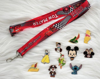 Disney Trading Pins with Cars Lanyard Starter Lot 5, 10, 15, 20, or 25 Random Pins Free Shipping