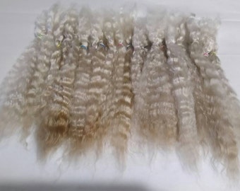 Combed Mohair / Doll hair / BJD / Mini / Reborn / Rooting (2076-115)