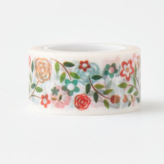 Pretty Floral Washi Tape flower washi spring floral