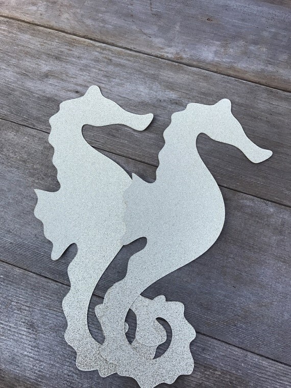 Items similar to Jumbo 11 inch Gold Seahorse Decorations, Large