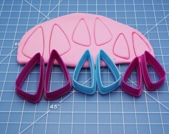 Scaline Triangle Polymer Clay Cutters | Graduated Clay Cutters | Clay Shape Tools | Clay Cutters | Cutter Set #4