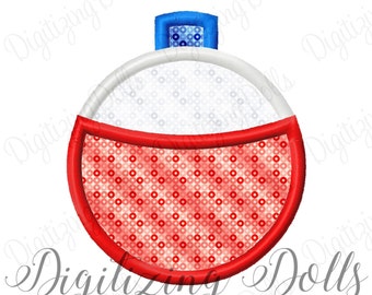 Fishing Bobber Applique Machine Embroidery Design Digital File 3x3 4x4 5x5 5x7 6x10 fish birthday fisher man INSTANT DOWNLOAD