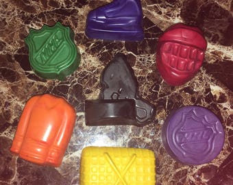 Hockey crayons
