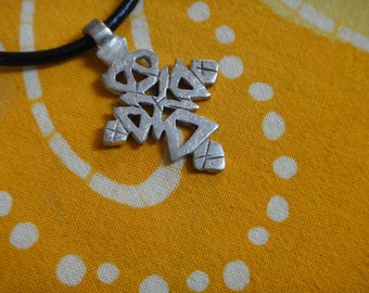 Petite Ethiopian Coptic Cross Pendant Necklace