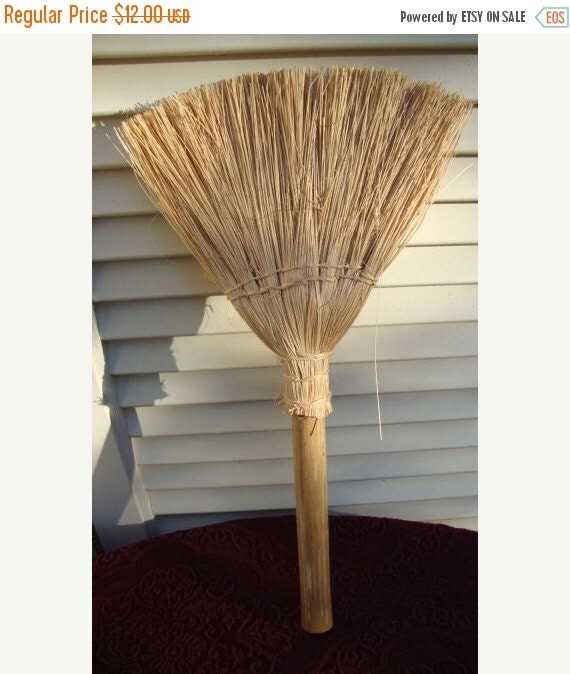 2016 SALE Vintage Decorative Broom Wall Hanging by AnnasDream