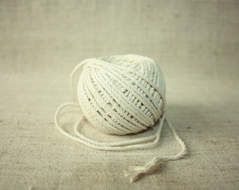 2,5 mm Cotton Twisted Cord - Great House Decor - Natural White Macrame Rope