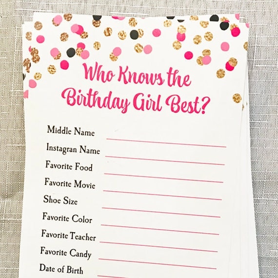 Who Knows The Bride Best Free Printable