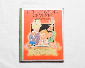 A Child's Garden of Verses 1940 Printing Children's Book of Poems