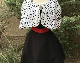 Cruella DeVille costume apron dress